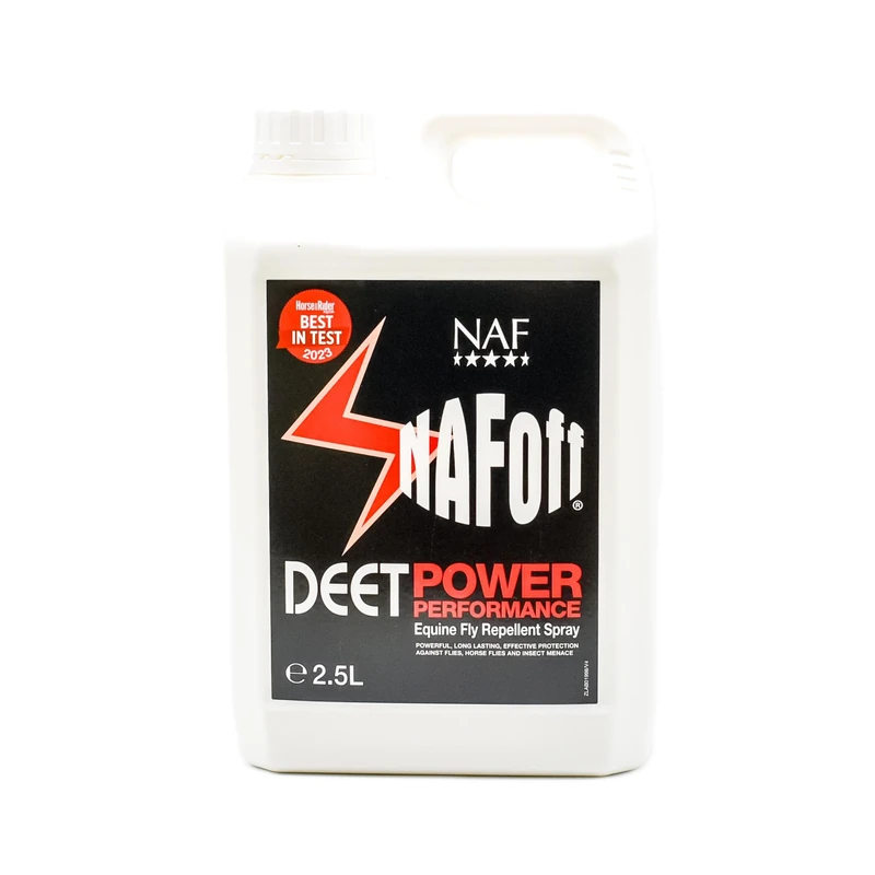 NAF Off Deet Power Performance Fly Spray Refill – 2.5L Long-Lasting Fly Repellent for Horses – High-Strength DEET Formula – Effective Protection Against Flies, Midges & Horseflies - Image 1
