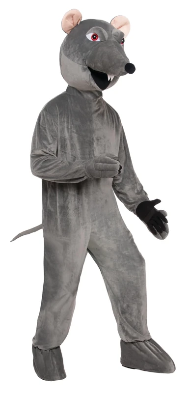 Grey Big Head Rat Adult Costume Set - Fun & Festive Design, Perfect for Halloween, Cosplay, & Parties Halloween - Image 1