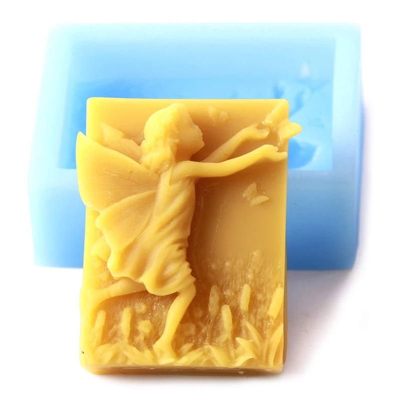 World Of Moulds | Flower Fairy Rectangle Portrait Silicone Mould x 5