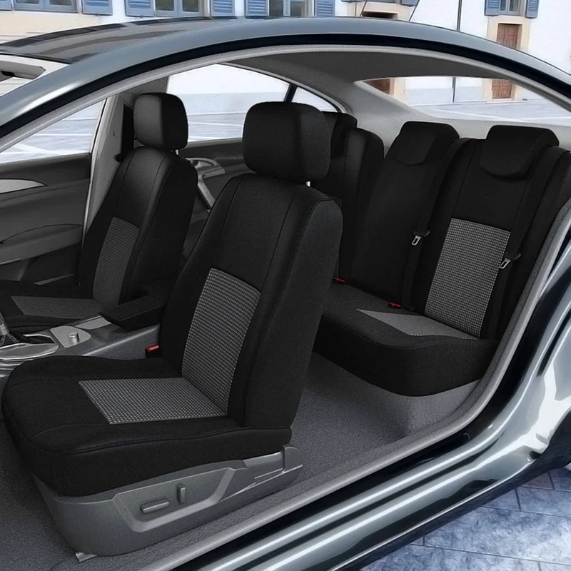 DBS 1012948 Car seat cover - custom made - high-end finish - fast installation - compatible with Airbag - Isofix - steering wheel left