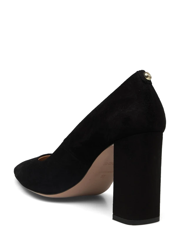NINE WEST Women's Astoria Pump, Black Suede, 6.5 UK