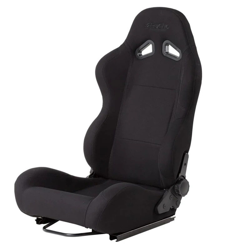 Simoni Racing Max Sports Seat Black Double-Sided Adjustable Backrest Including Rails