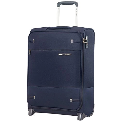 Samsonite Base Boost - Carry-on Suitcase 55 x 40 x 20 cm, with 2 Wheels, Soft Luggage Cabin case Suitable for Most Airlines, Including Ryanair & easyJet, TSA Lock, Lightweight, 41 L, Navy Blue