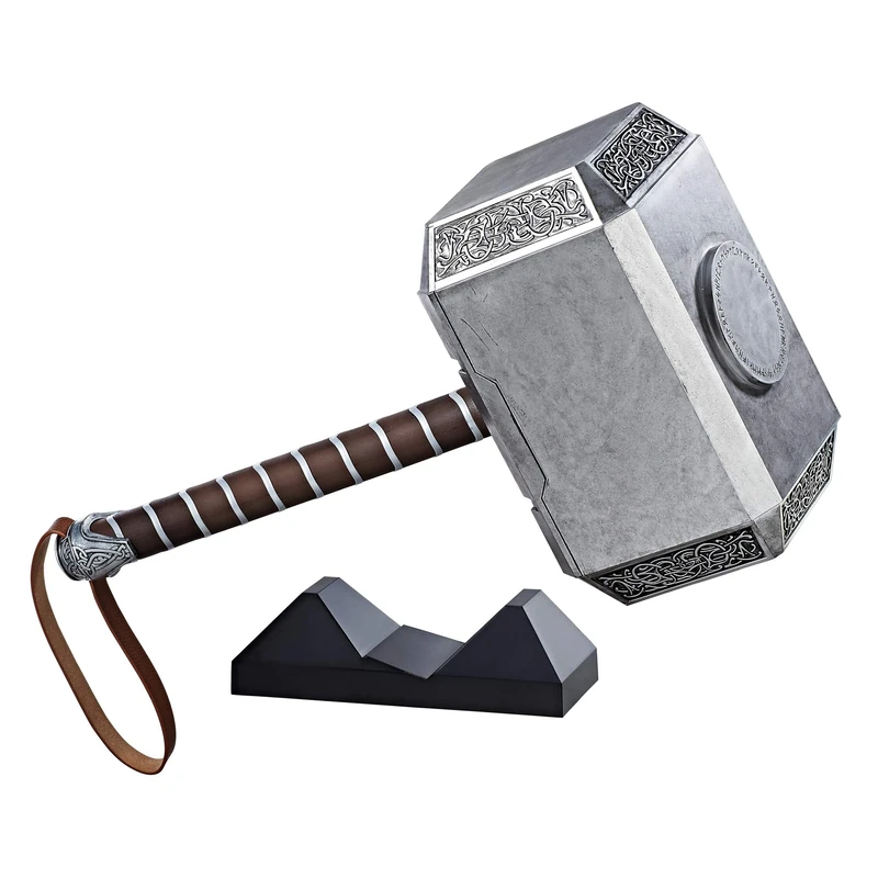 Hasbro Avengers Marvel Legends Series Mjolnir Electronic Hammer - Image 1