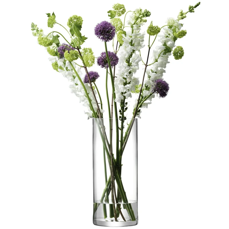 LSA International Column Vase H42 x Ø18cm Clear| 1 Unit | Mouthblown & Handmade Glass | CO23