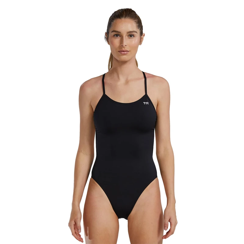 TYR TFDUS7A138 Solid Cutoutfit Swimsuit Black 38
