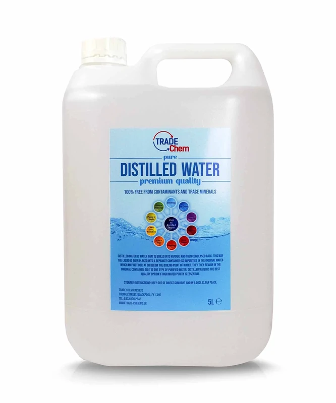 Pure Chem Distilled Water - 100% Pure Steam Distilled (5L) - Image 1