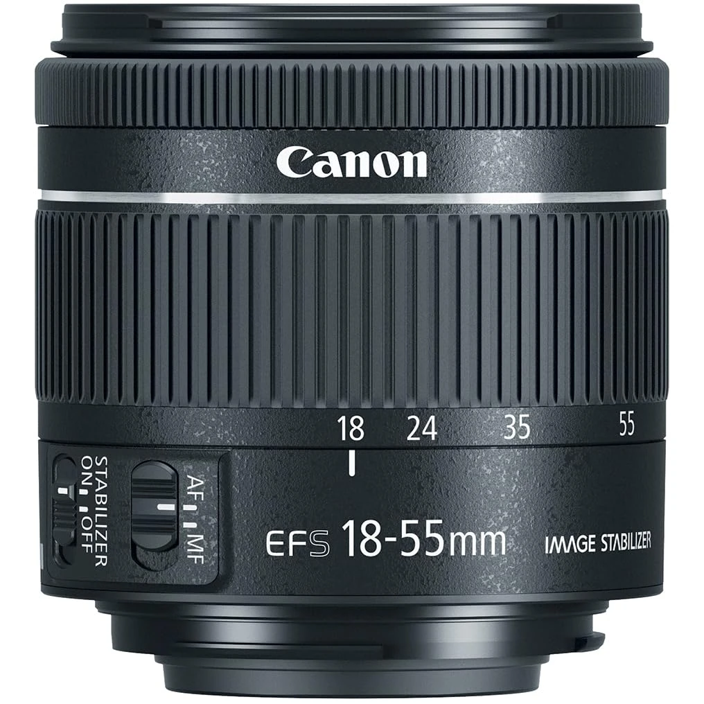 Canon EF-S 18-55 f/4-5.6 is STM, Black (1620C002)