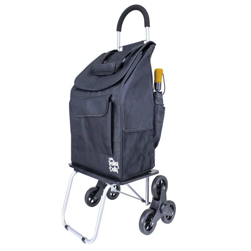 dbestproducts Shopping cart, Polyester, Black, Standard