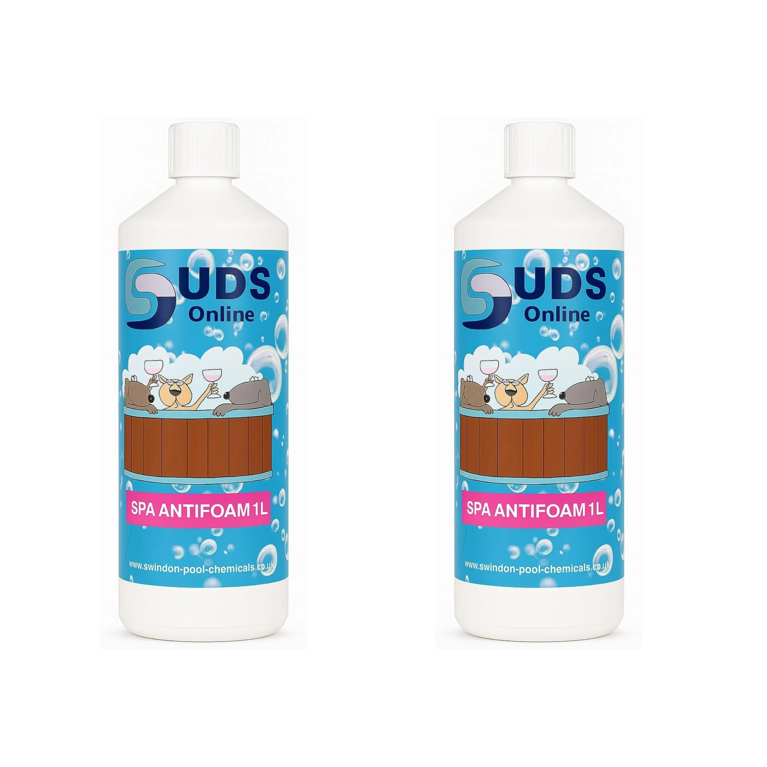 SUDS-ONLINE 2 LITRE No Foam Away Anti Foamer Fix Foaming Chemicals Hot Tub Spa Hottub Spas - High Concentrate