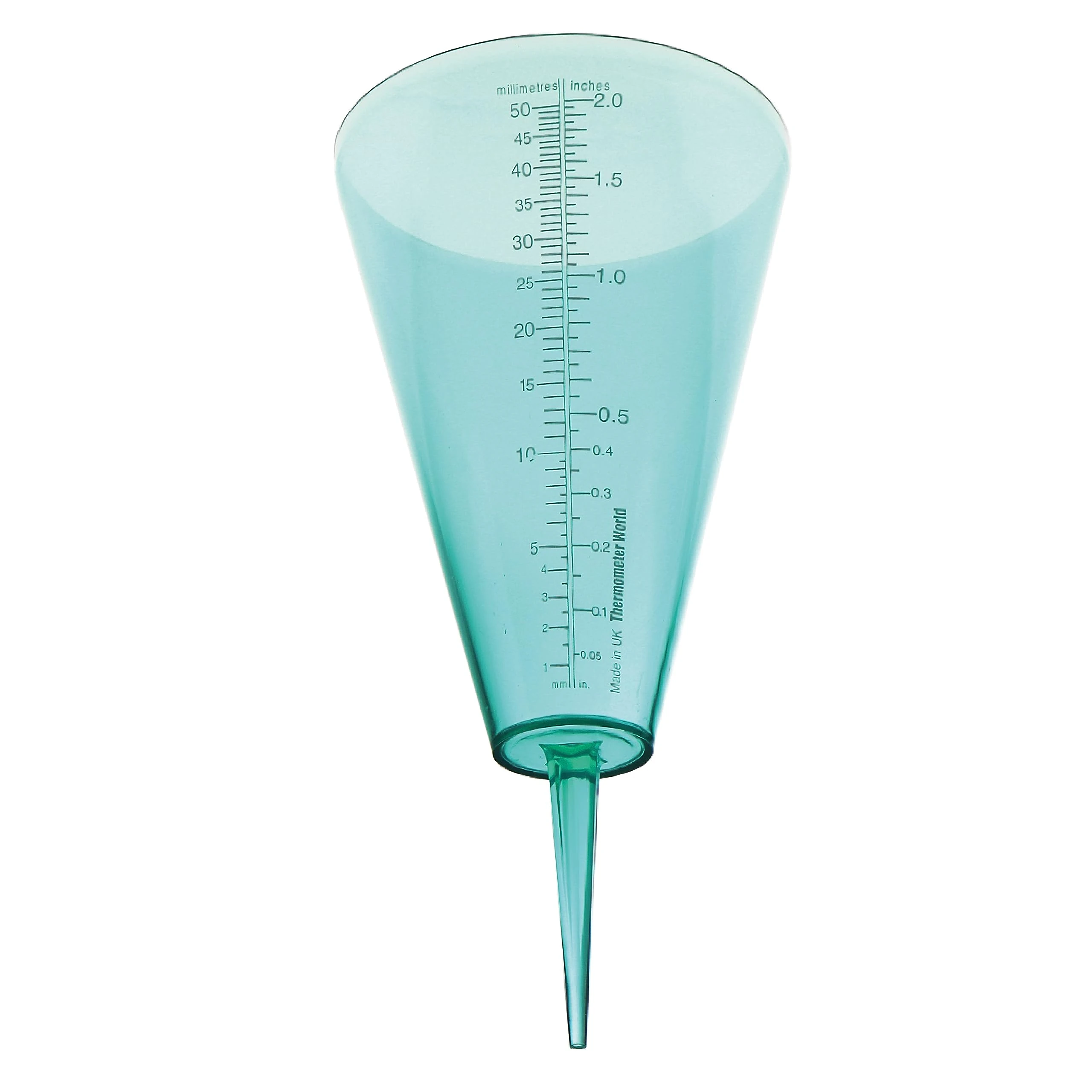 Thermometer World Rain Gauge To Monitor Rainfall Levels With Easy Read Scale The Perfect Outdoor Rain Meter For Your Garden