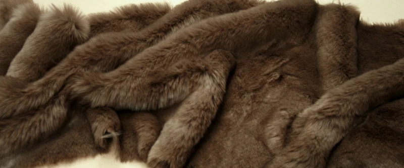 Super Luxury Faux Fur Fabric Material - Supersoft NUT Brown, 1Mtr - 150cm x 100cm