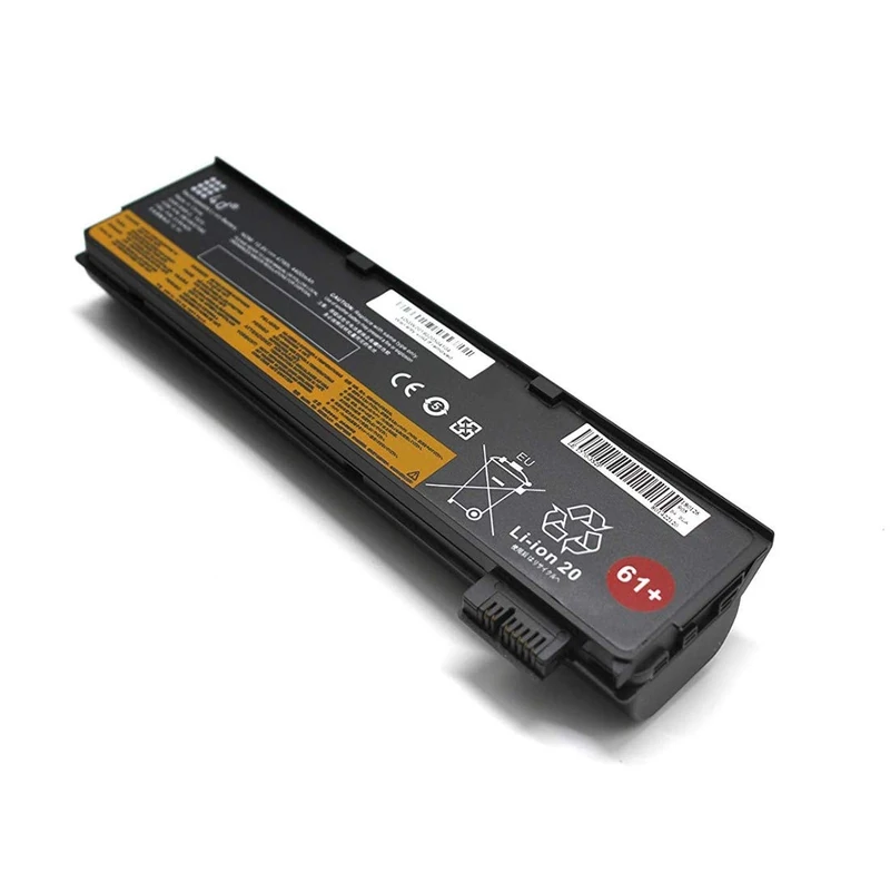 Lenovo ThinkPad 61+ 4X50M08811 T470 T480 T570 T580 A475 A485 P51s P52s TP25 Laptop Battery 48Wh 4400mAh 12.6V FRU 01AV491, Black - Image 1