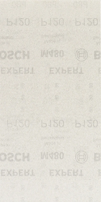 Bosch 50x EXPERT M480 Sanding Net (for Paint on wood, Hardwood, Ø 115x230 mm, Grit 180, Professional Accessory Orbital Sander)