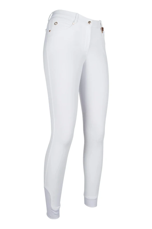 HKM 4057052111228 Adults' Riding LG Basic Silicone Knee Pad White 18