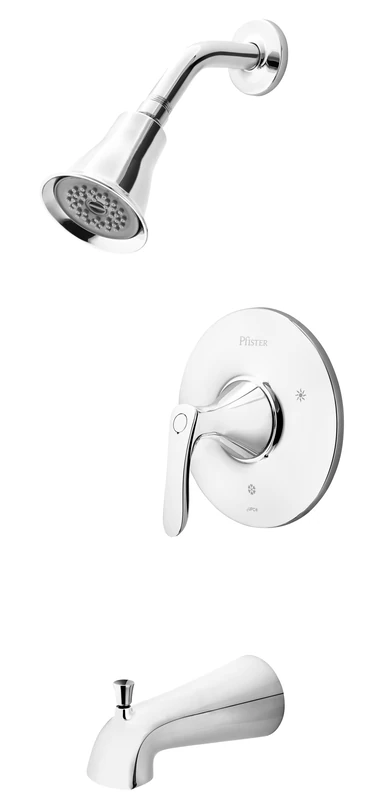 Pfister LG898WRC LG89-8WRC Weller 1-Handle Tub & Shower, Trim Only in Polished Chrome