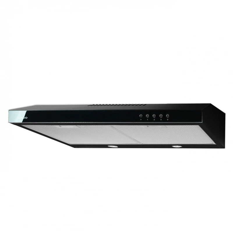 Cooker Hood WK-7 K50 Black / 50 cm / 160 m³/h + Black Glass for Built-In Device Flat Hood