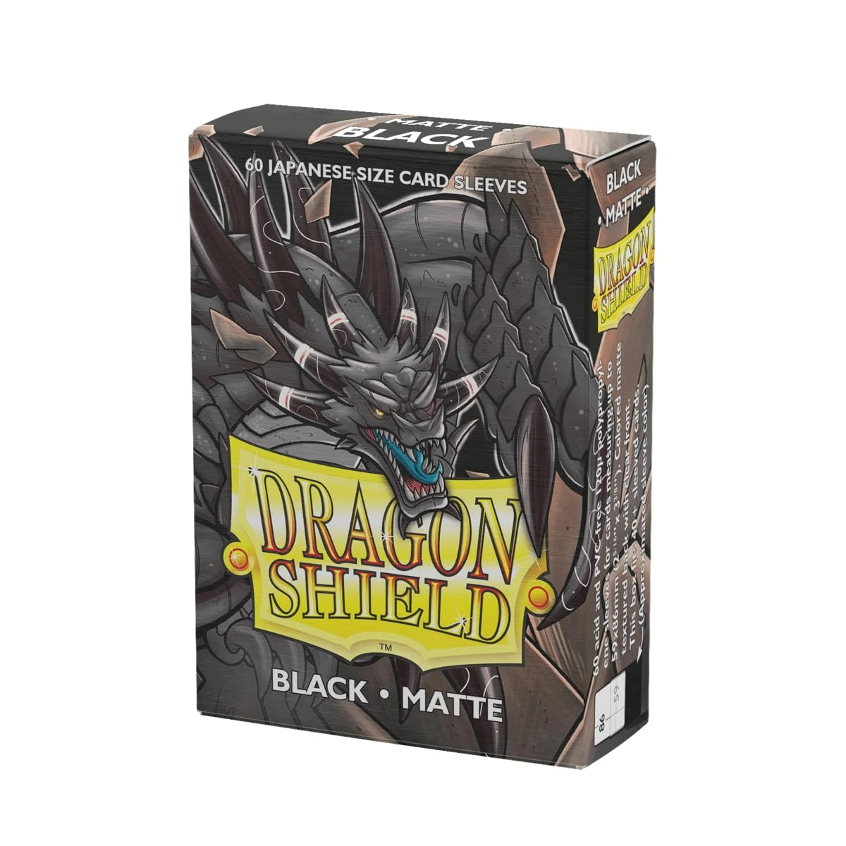 Dragon Shield AT-11102 Japanese Size Matte Black (60 Sleeves)
