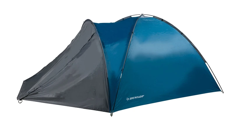 Dunlop Unisex_Adult Kuppelzelte Tents 3 Pers, Blue/Grey, 210x220x130cm