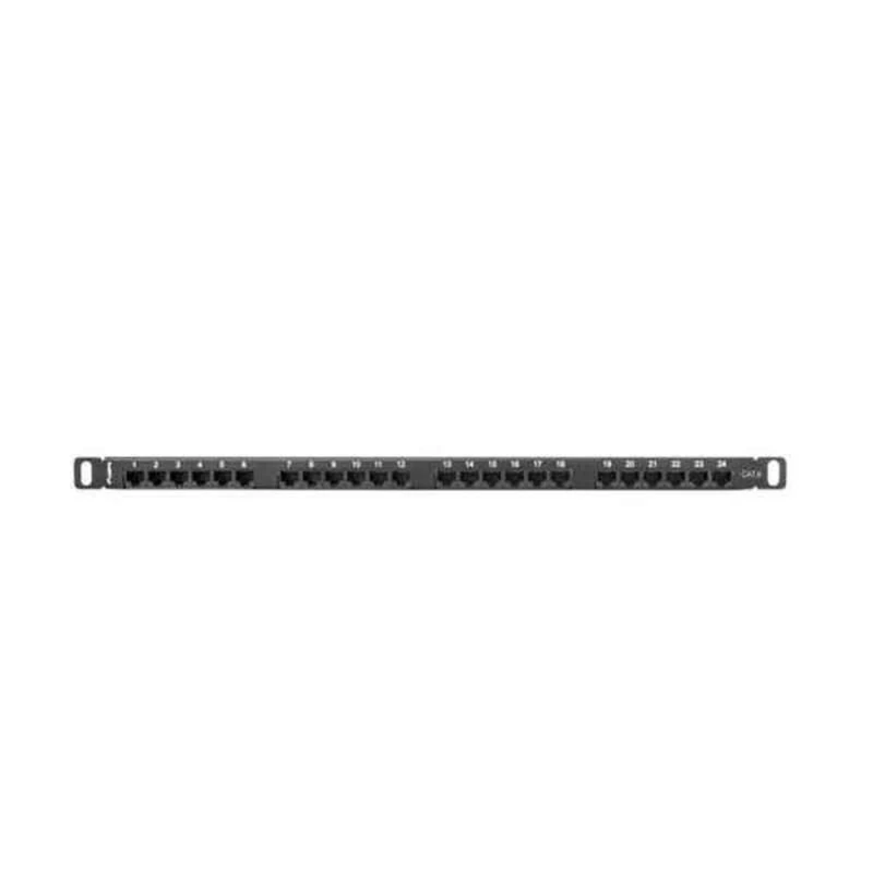 Lanberg PPU6-0024-B Rack Cabinets Lanberg Patch Panel 24 Port 1U, Cat. 6, Shielded, Black
