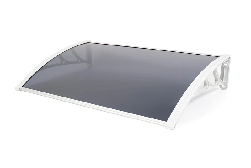 Greenhurst 1126N White 1m Tinted Door Canopy - 97 x 62 cm