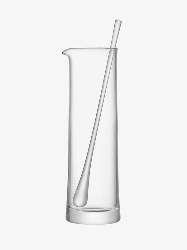 LSA International Gin Cocktail Jug & Stirrer 1.1L Clear| 1 Unit | Mouthblown & Handmade Glass | GN06 - Image 1