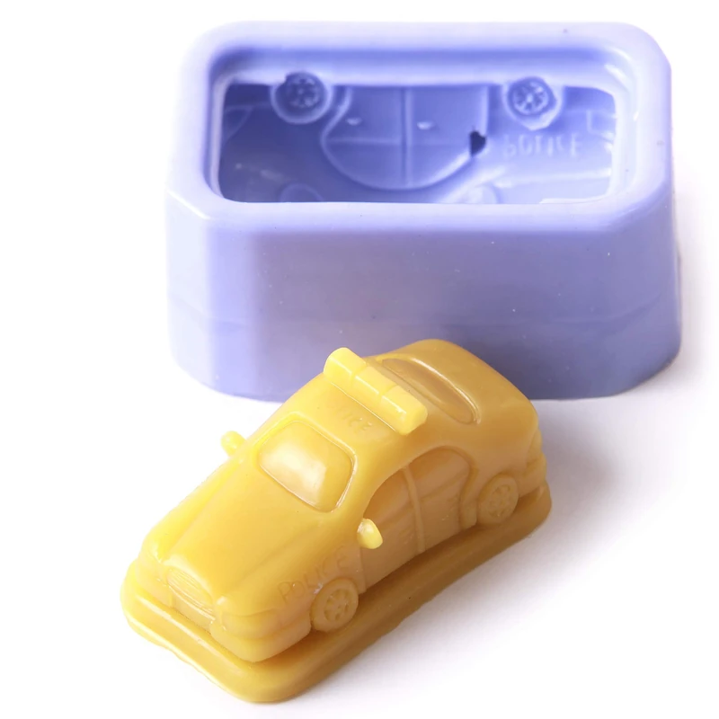 World Of Moulds | Police Car Silicone Mould x 5