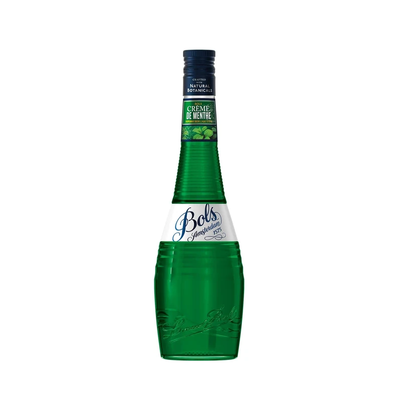 Bols Peppermint Liqueur, 50cl - 24 Percent ABV Mint Flavoured Crème de Menthe Spirit Crafted with All Natural Botanicals - Artisanal Liqueurs for Cocktails