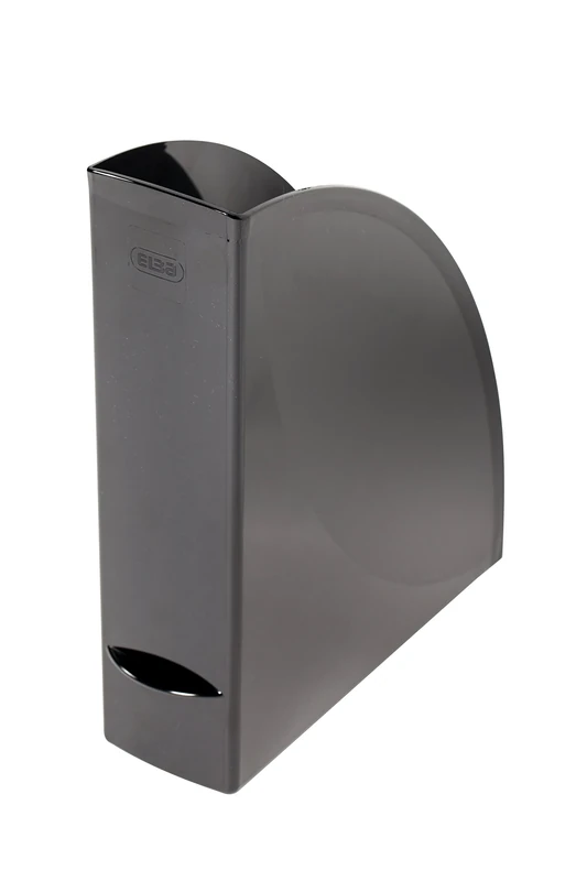 ELBA Plastic Magazine File for A4, Black, Pack of 4