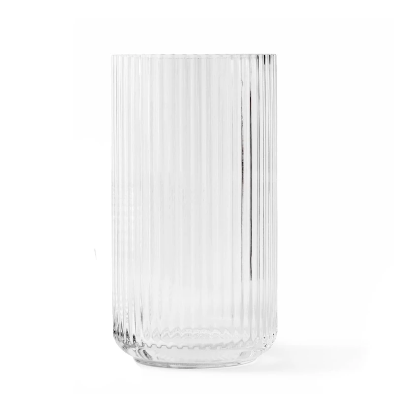Lyngby Porcelæn Lyngby Vase Height 31 cm Made of Blown Glass Timeless, Clear