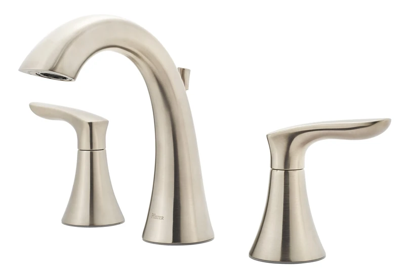 PFISTER LG49-WR0K Weller LG49WR0K Widespread Bath Faucet, Brushed Nickel Finish