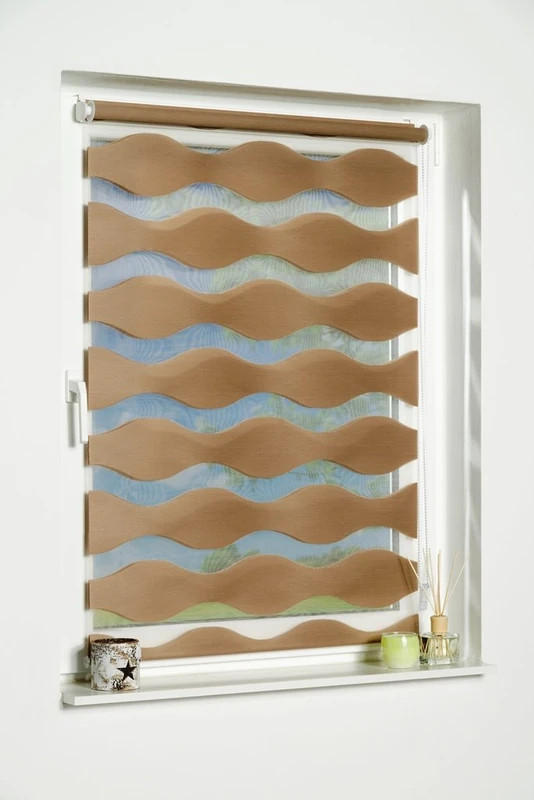 'K"Wave Home Klemmfix Roller Blind without Drilling – Taupe 70 cm (W) x 200 cm (L)