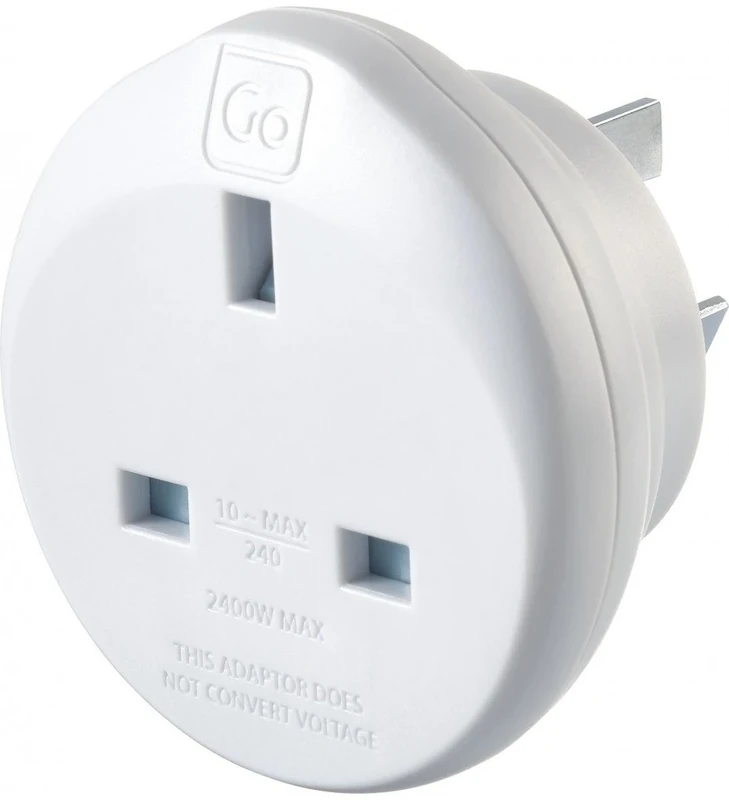 Go Travel UK-AUS Australian and China Compact Earthed Adaptor (Adapter Ref 528) - Image 1