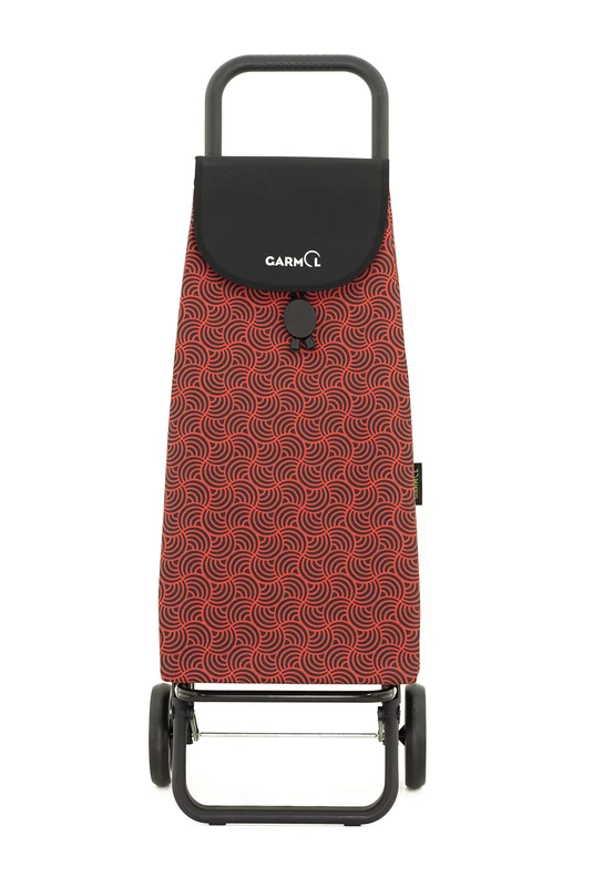 Garmol 218 G2 Spiral C663 Shopping Trolley 2 wheels, Fabric, Red, 39 x 30 x 102 cm - Image 1