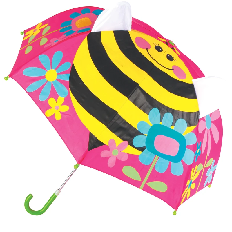 Stephen Joseph Girls Pop Up Umbrella Rain Accessory, Bee, One Size - Image 1