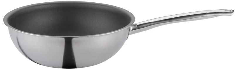 Spring Vulcano Classic Wok Pan 28 cm | 5-Layer Multi-Layer Material | Non-Stick Coating | Re-Coated | Wok Induction | Wok Pan | Frying Pan 28 cm | Wok Stainless Steel