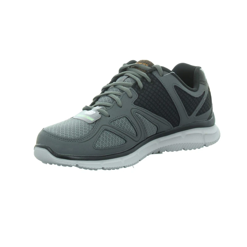 Skechers Men's Satisfaction Flash Point Sneakers, GREY, 10 UK (45 EU) - Image 1