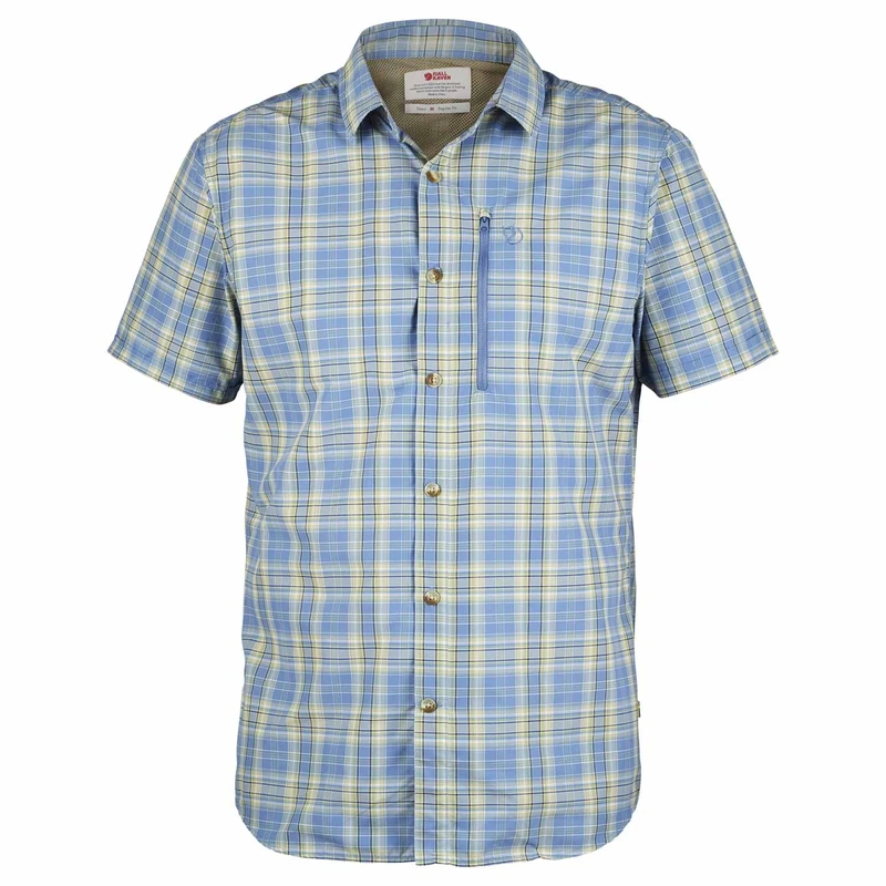 FJALLRAVEN F81533-519 Abisko Hike Shirt SS M Blue Ridge XS