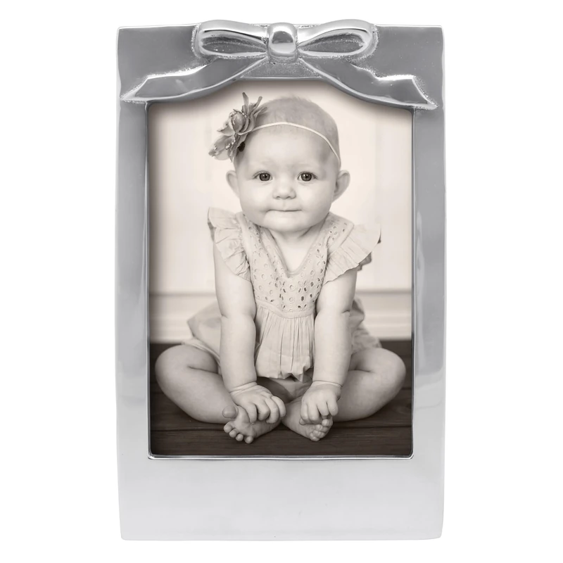 MARIPOSA Bow Frame, Silver, 5" x 7"