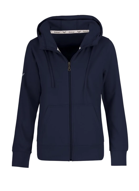 Trigema Hooded Jacket, navy, S