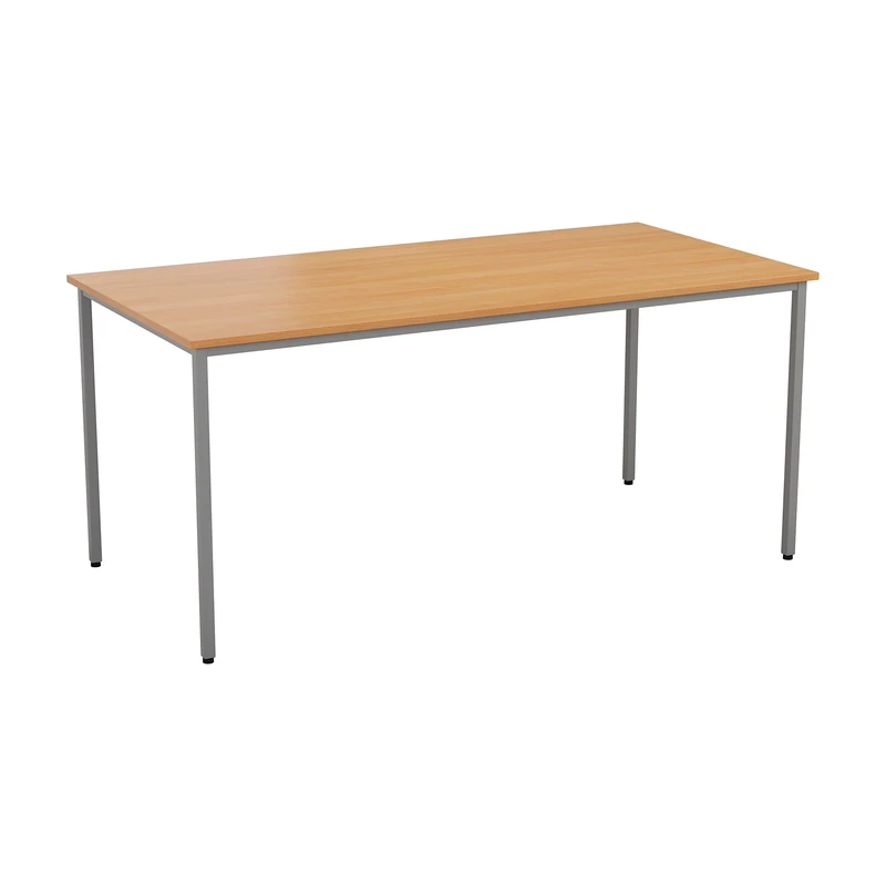 Office Hippo Office Table, Sturdy & Robust Computer Table, Stylish Work Table For Home Office, Ideal Desk Table For Any Work Space, Height Adjustable Feet, 5 Year Guarantee, Beech, 160 x 80 x 73 cm