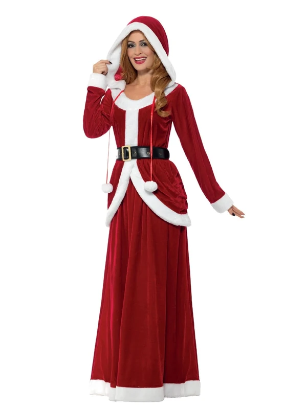 Smiffys Deluxe Ms Claus Costume, XL - UK Size 20-22, Red