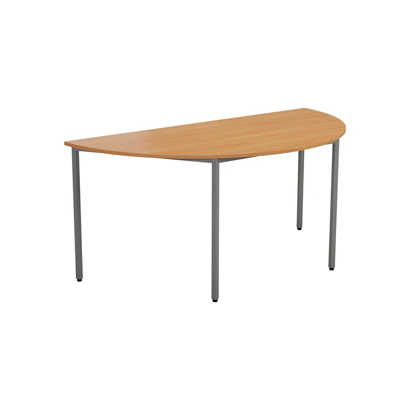 Office Hippo Office Table, Sturdy & Robust Computer Table, Stylish Work Table For Home Office, Ideal Desk Table For Any Work Space, Height Adjustable Feet, 5 Year Guarantee, Beech, 160 x 80 x 73 cm