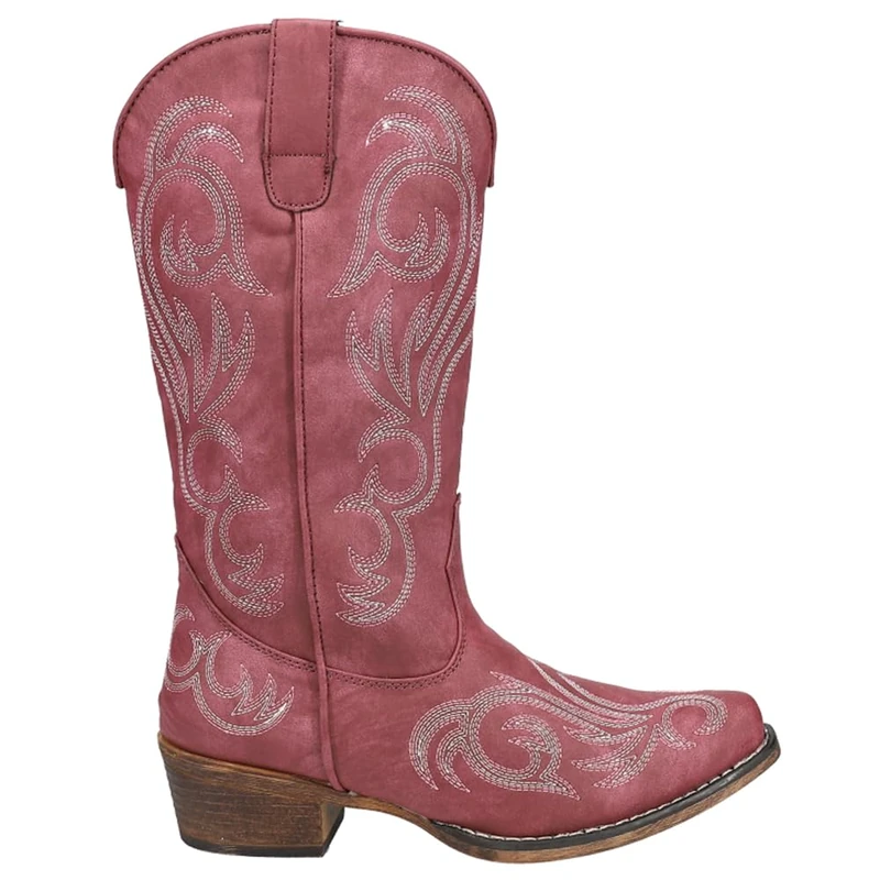 ROPER Women's Riley Round Toe Cowboy Boots Western, Red, 6 UK