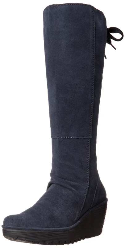 Fly London Yust Boots, Blue (Diesel), 3 UK