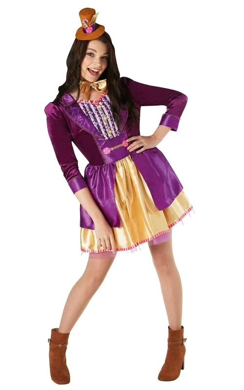 Rubies 820591XS Official Willy Wonka and The Chocolate Factory Costume, Women's, X-Small Halloween, World Book Day