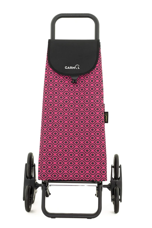 Garmol 218 G3 X 3 Eye C659 Shopping Trolley Climb Stairs 3 x 3, Fabric, Fuchsia, 50 x 39 x 102 cm