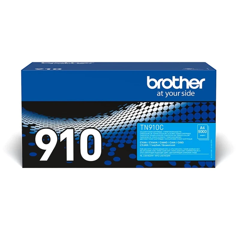 Brother TN-910C Toner Cartridge, Cyan, Single Pack, Ultra High Yield, Includes 1 x Toner Cartridge, Brother Genuine Supplies