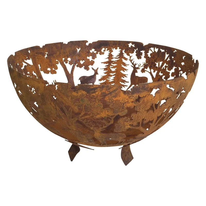 Laser Cut Woodland Fire Bowl (FF262)