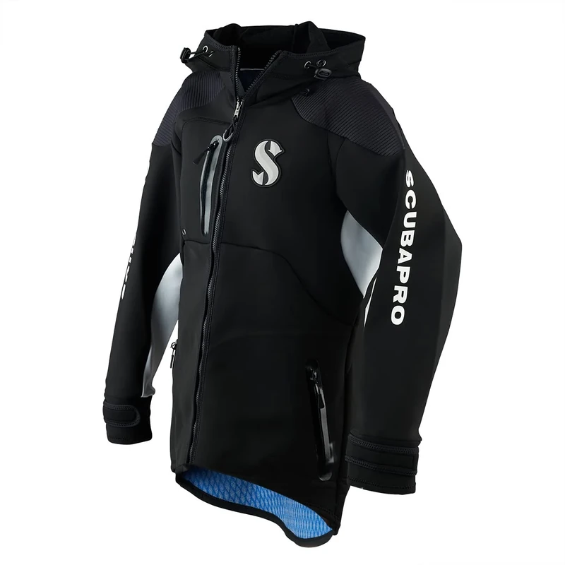 SCUBAPRO Jacket Boat Coat WOMAN-2XL Cold Water Regulator Kit Unisex-Adult, Black, XXL